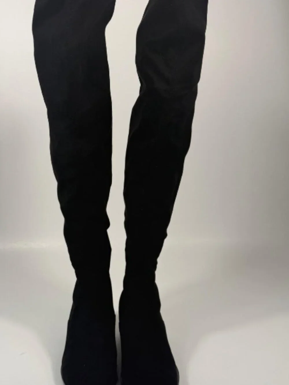 Steve Madden Jody Vegan Thigh High Boots Black 6M